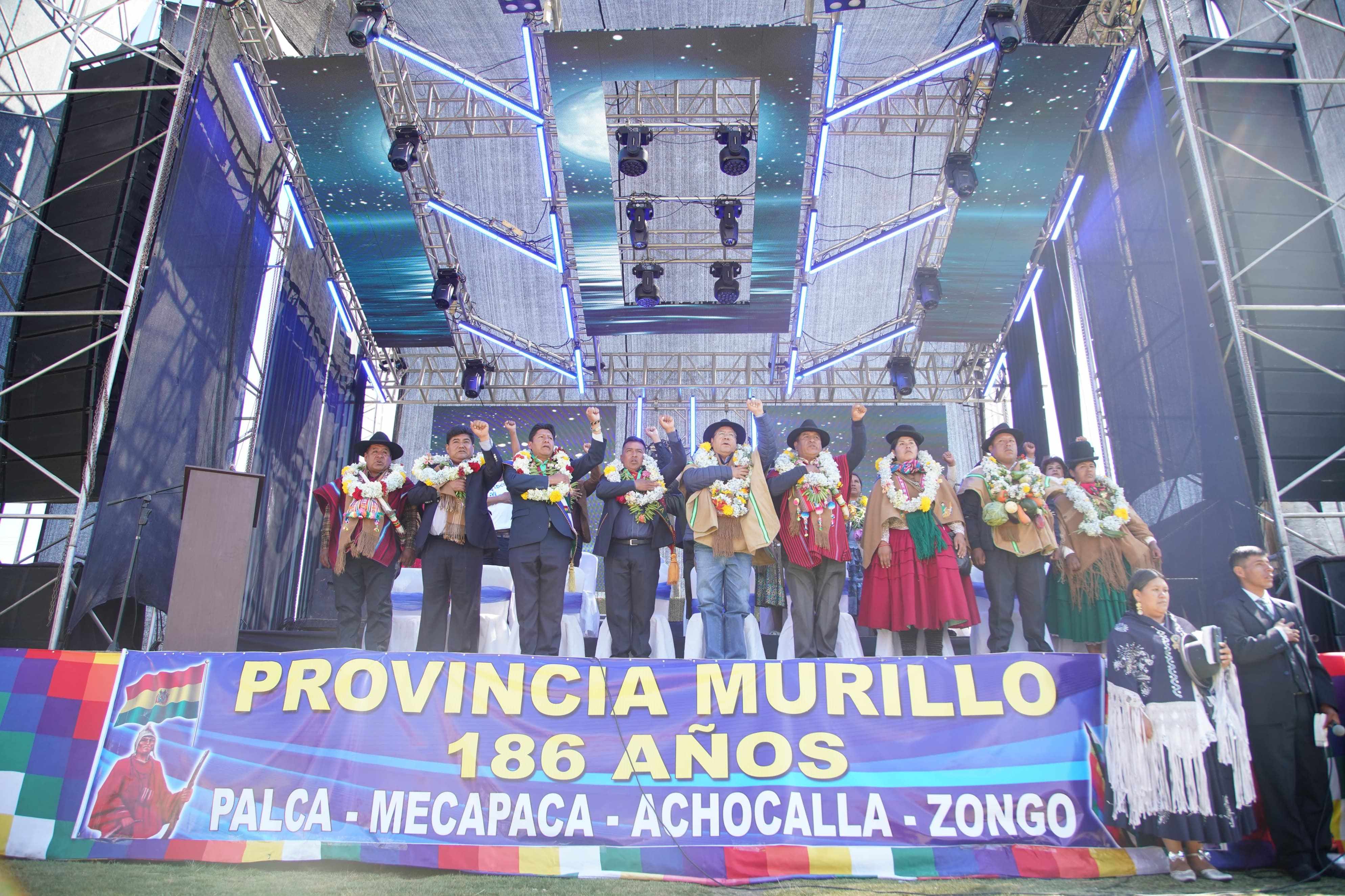 EN ANIVERSARIO DE PROVINCIA MURILLO, EL PRESIDENTE ANUNCIA CONSTRUCCIÓN DE HOSPITAL Y APOYO A TURISMO Y AGROPECUARIA