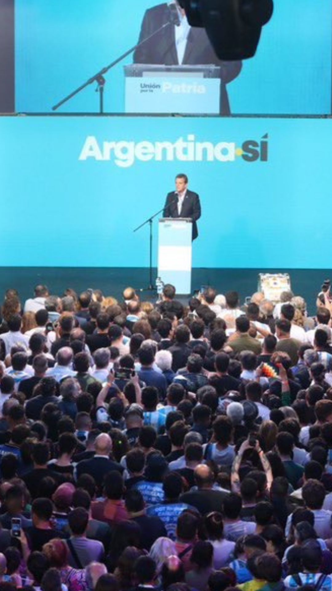 Presidente Arce felicita a Sergio Massa por su gran votación en la primera vuelta de las elecciones presidenciales de Argentina