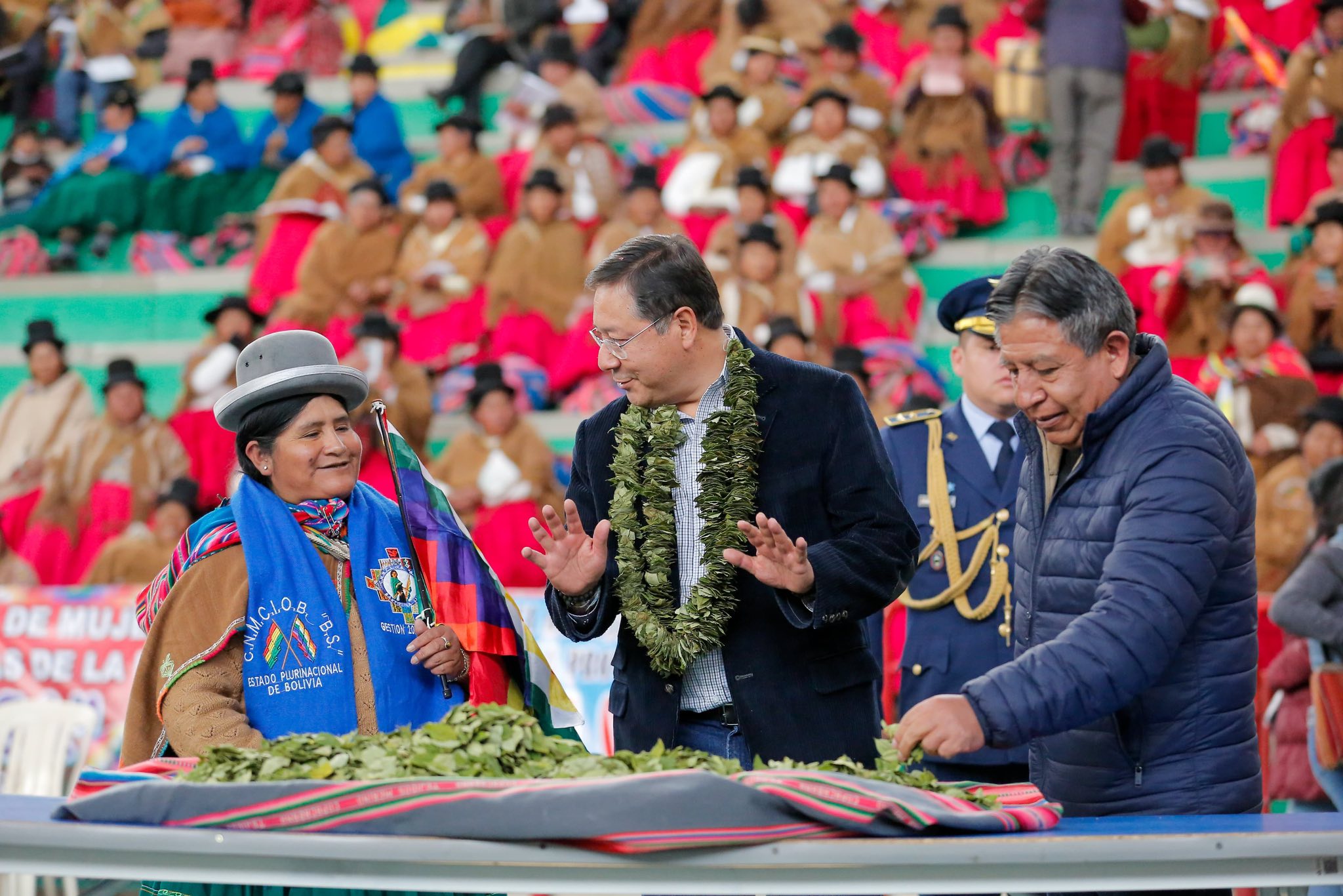 En el Congreso Ordinario de las “Bartolinas”, el presidente Arce pide unidad y fortaleza para seguir adelante