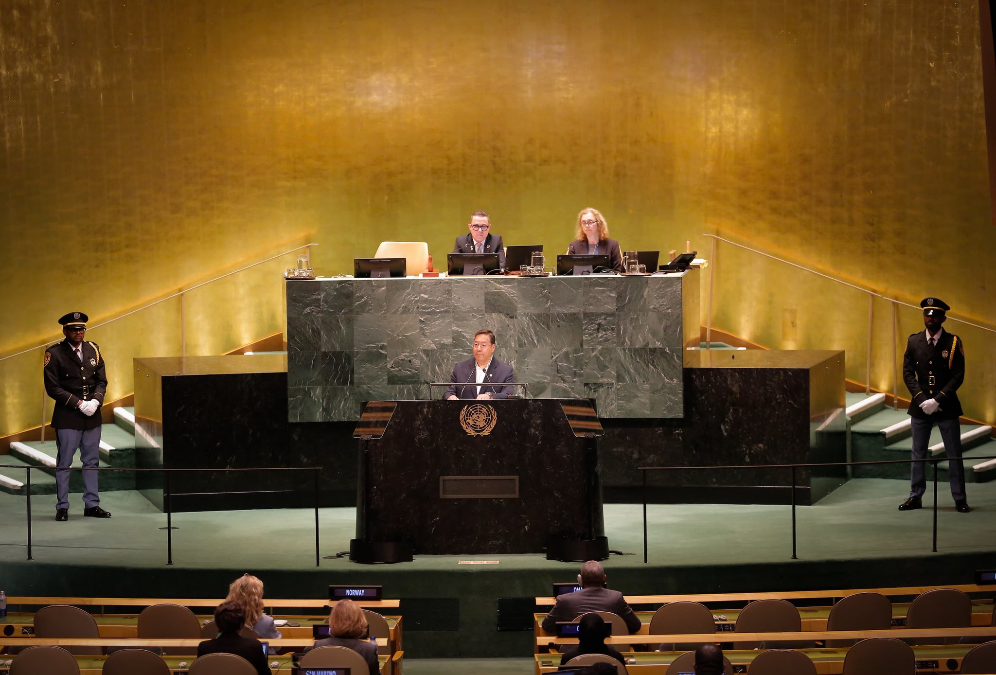 En la ONU, el presidente Arce denuncia amenaza militar de EEUU y plantea seis medidas para afrontar el neocolonialismo
