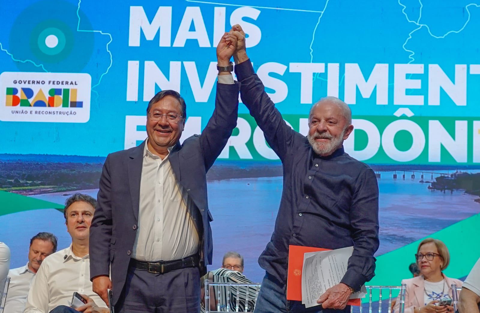 Arce y Lula dan inicio a la construcción del puente que une Bolivia con Brasil