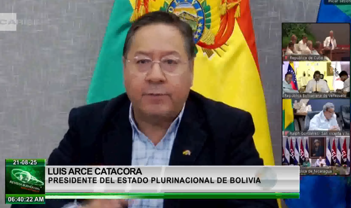 Presidente Arce denuncia que el despliegue militar de EEUU tiene el objetivo de controlar geopolíticamente a América Latina