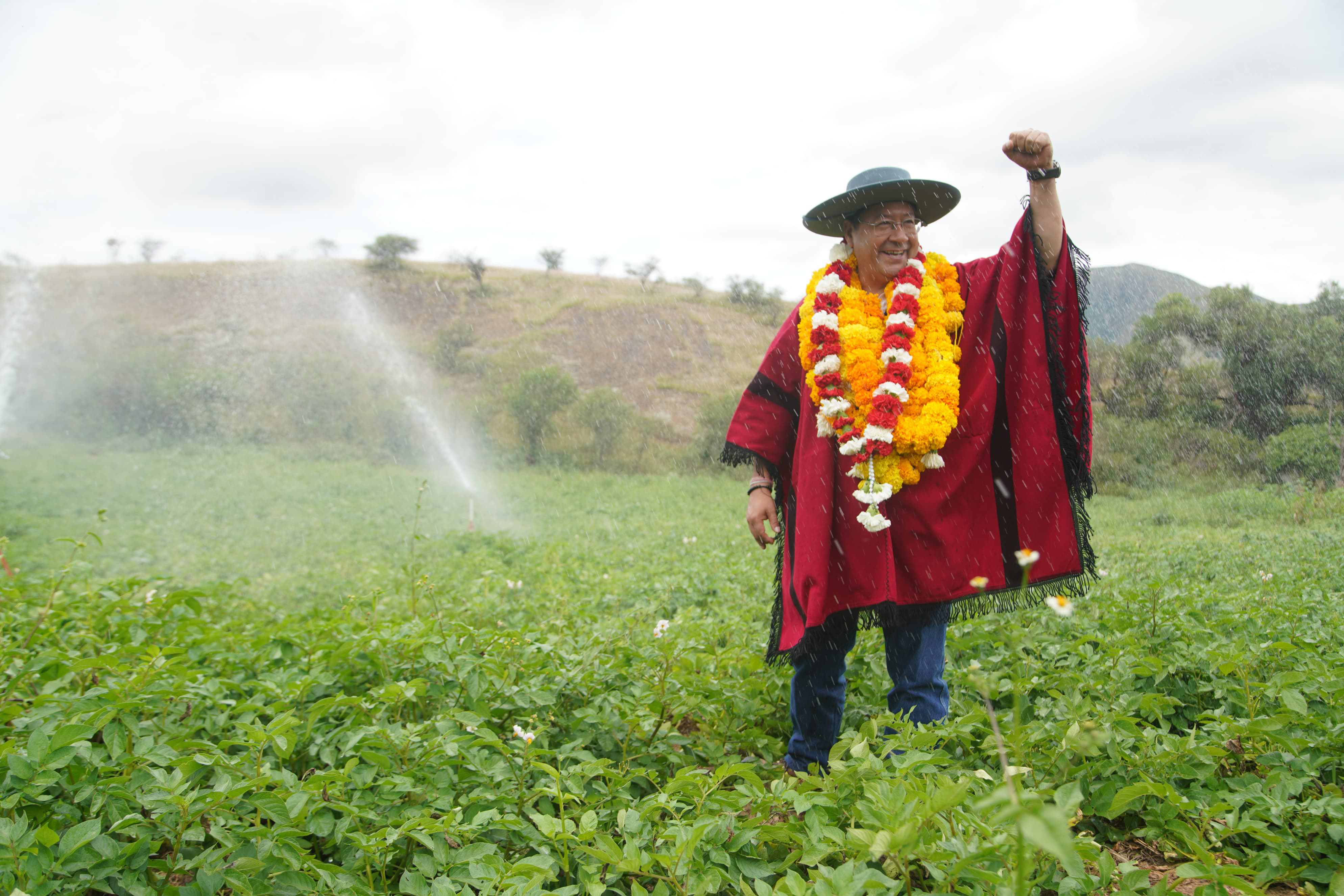 Luis Arce rinde homenaje al Día de la Revolución Agraria con Bs 517 millones para los productores